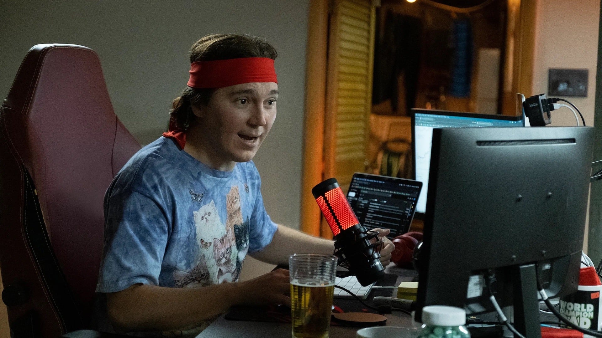 Paul Dano as Keith Gill in front of a computer in 'Dumb Money;' Punching Above Your Weight: How&nbsp;'I Play Rocky'&nbsp;Makes a Case for Writing Biopics